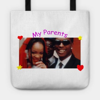 My Parents Asap Rocky And Rihanna Tote Official Asap Rocky Merch